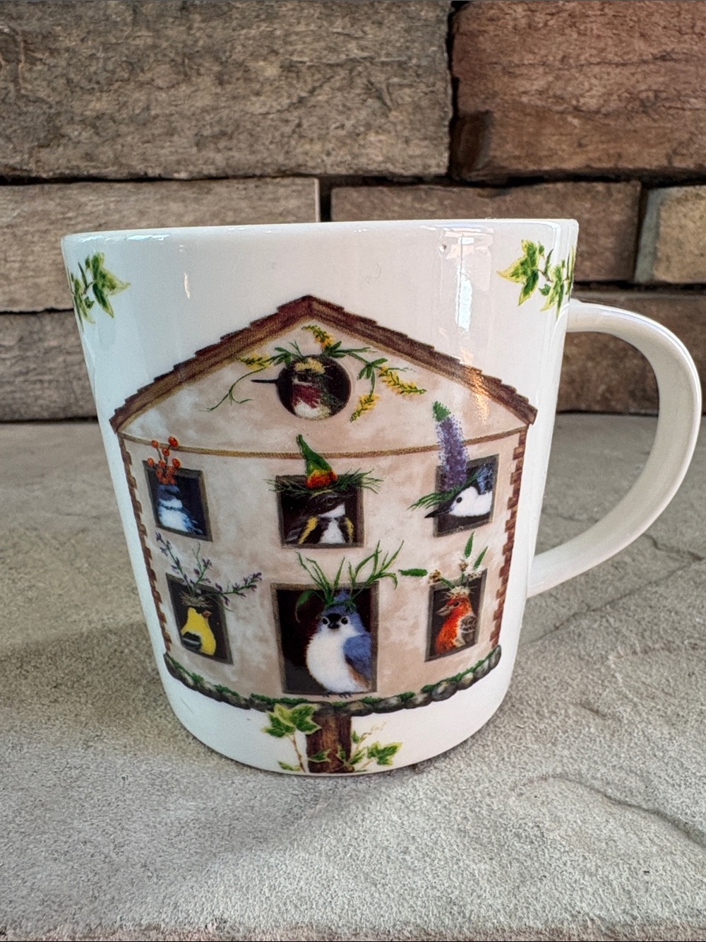 Vicki Sawyer bone China bird mug/cup